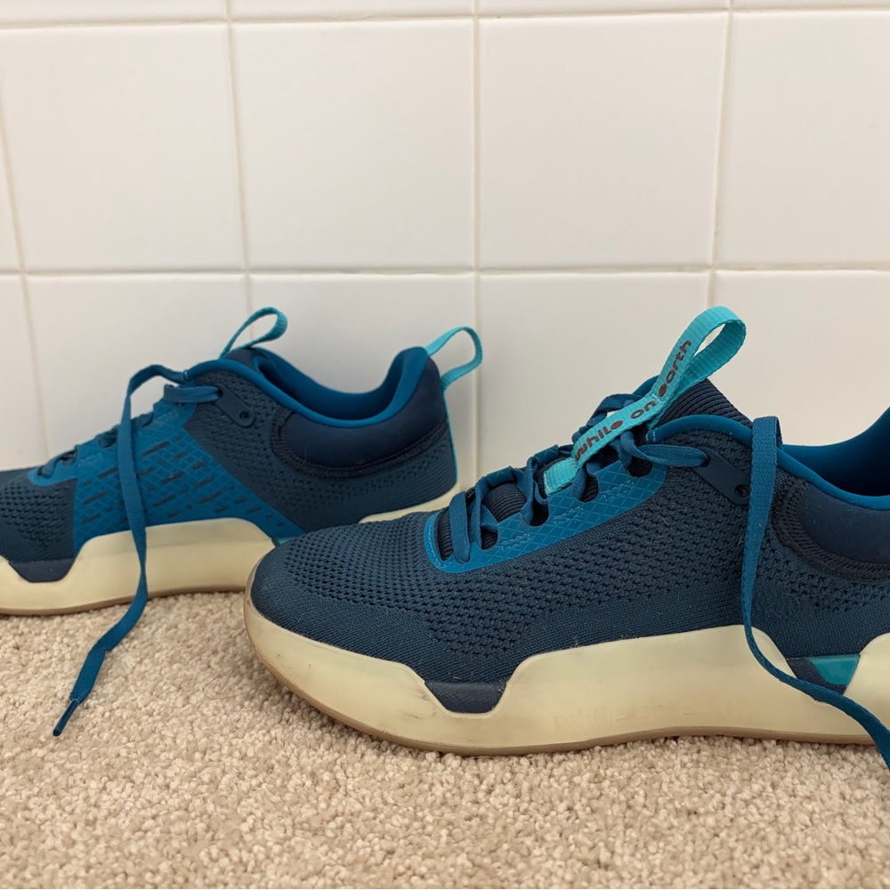 While On Earth Women’s Move Trainer Size 6.5, Color- Seaport/ Oat